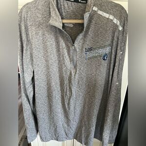 Minnesota Timberwolves 1/4 Zip Mens Large Tall  Dri Fit NBA Basketball